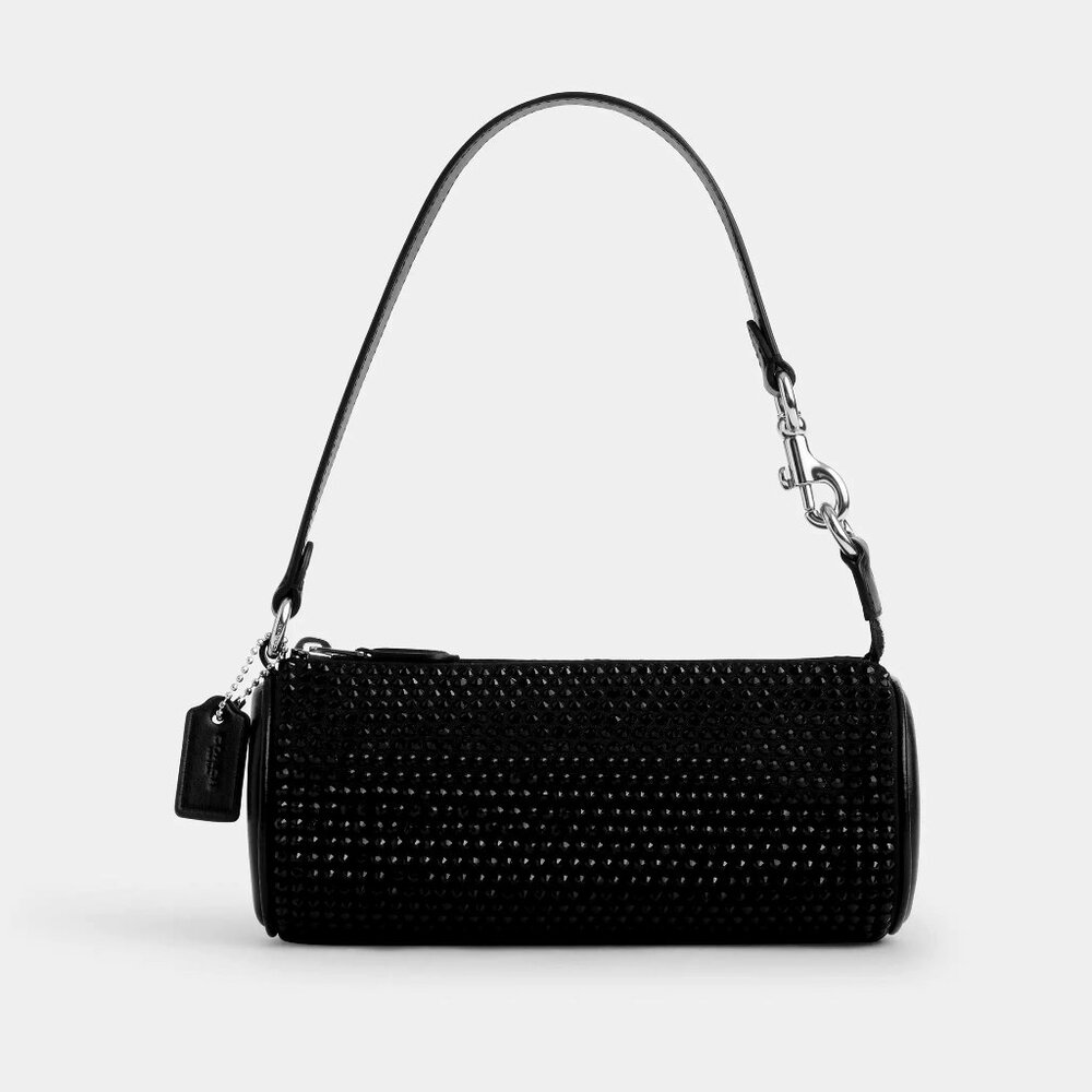 Nolita Barrel Bag  Crystal fabric and smooth leather NWT -  CX208